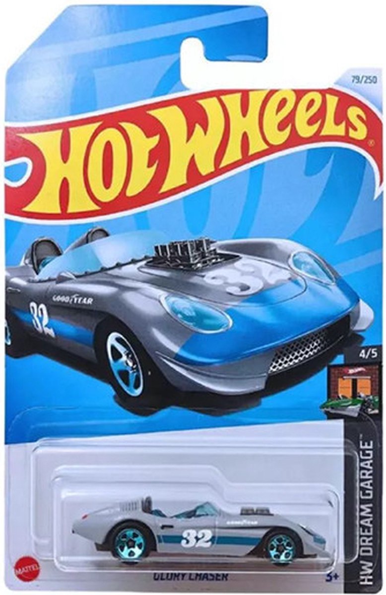 HOT WHEELS GLORY CHASER 32 CABRIO GREY 79/250 1:64 HW DREAM GARAGE 4/5