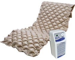 Anti decubitus Matras. Wisselbare druk. Matras Protector 1. AD matras. Bubbel matras. Anti doorlig matras.