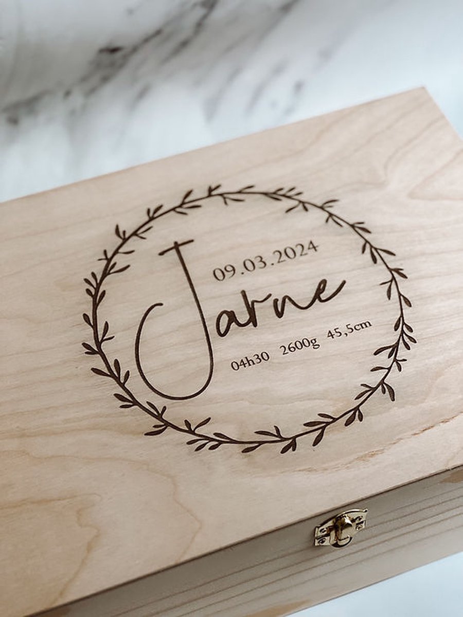 Goedkoopste Herinneringenbox - Geschenk kist - Gepersonaliseerd - Gegraveerd