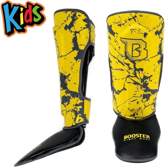 Booster Fightgear - Protèges-tibias - SG Yellow jeunesse Marbre - S