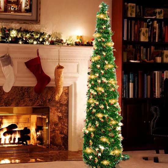 Vilten Kerstboom met Pailletten & Kralen – Kerstdecoratie