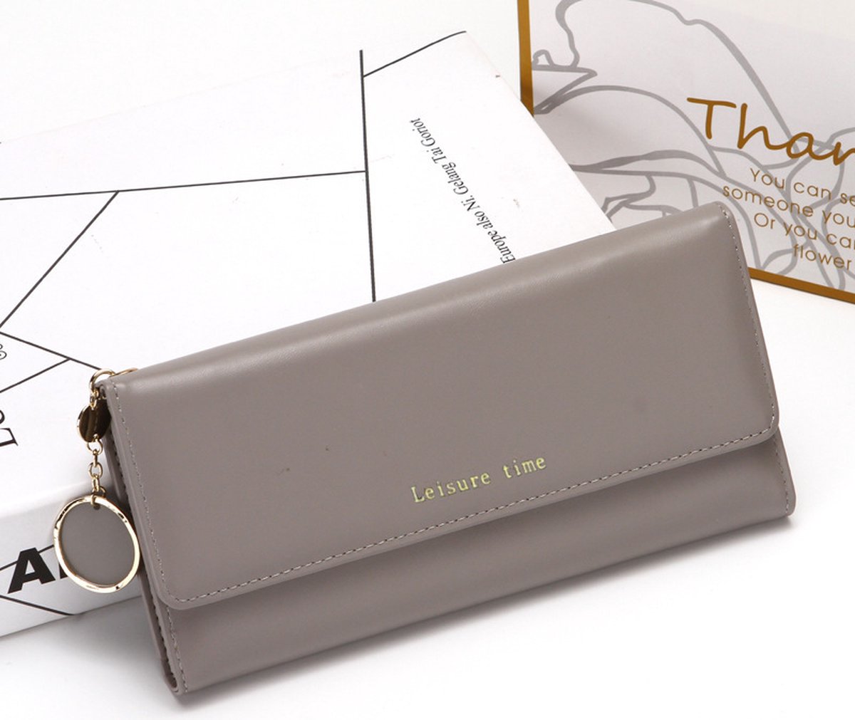 Portemonnee Dames, Portemonnee, Portemonnees, Portefeuille Dames, Dames Pasjes Houder, Card Holder Wallet, Portefeuille, Portefeuille Dames Met Kaarthouders, Creditcardhouder, Pasjeshouder Vrouwen, Moederdag, Valentijnsdag, Verjaardag, GRIJS