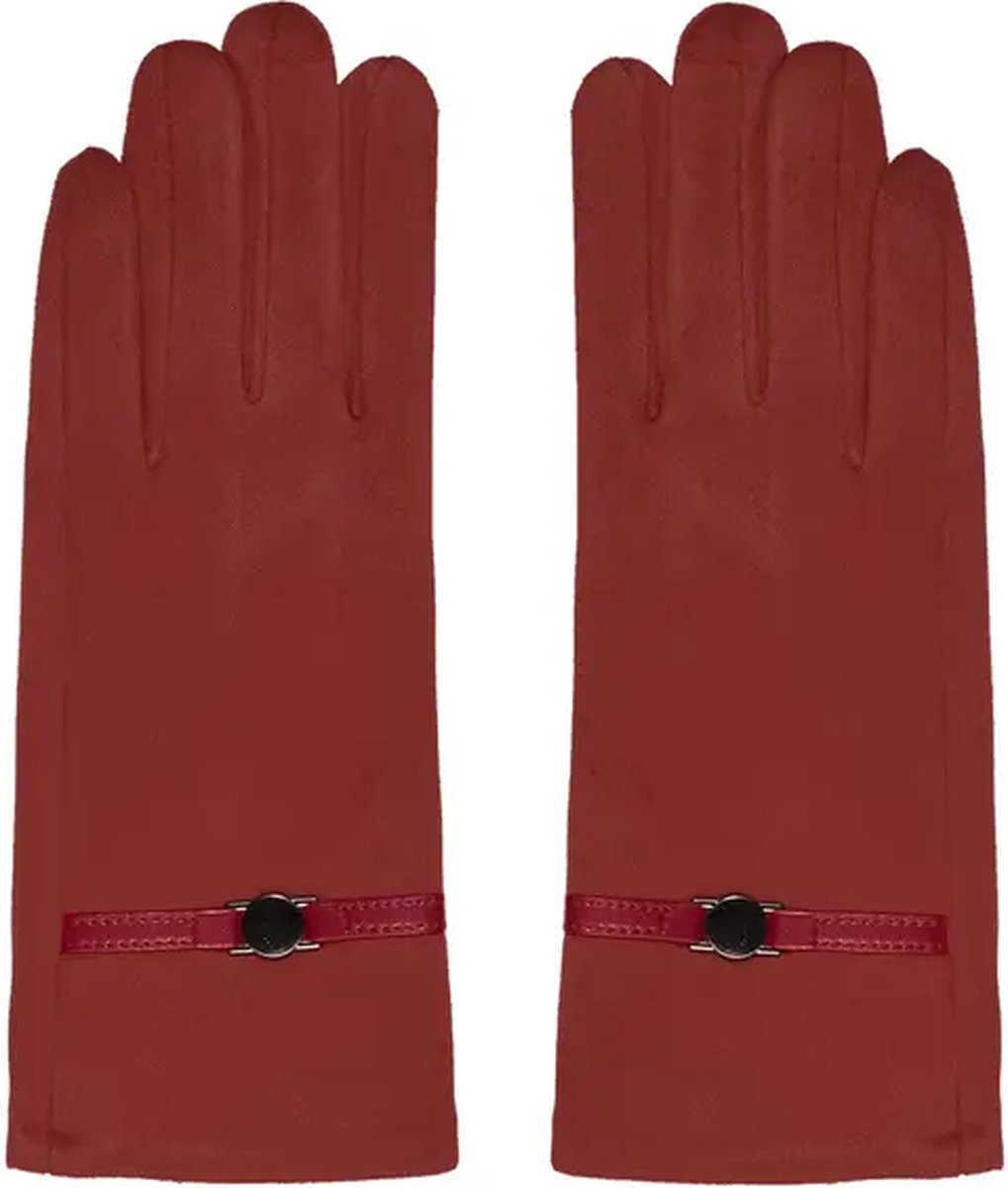 Yehwang - Hanschoenen met riempje - Rood