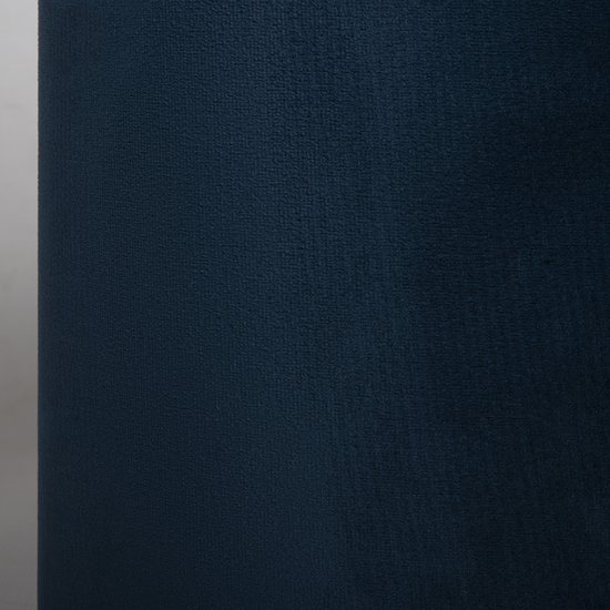 Uniqq Abat-jour ovale velours bleu roi 25 x 16 cm – 15 cm de hauteur