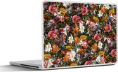 Sticker pour ordinateur portable - 12,3 pouces - Fleurs - Art - Papillon