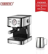 Seastone - Hibrew - Barista Koffiemachine - Semi-automatische Espressomachine - Heet water Stoomtemperatuurweergave - Voor Espresso - Koffie - Cappuccino