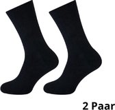 Marco rossi Thermo Sokken - Dames en Heren - Warme Winter Sokken - Volledig Badstof - Zwart - Maat 39-42