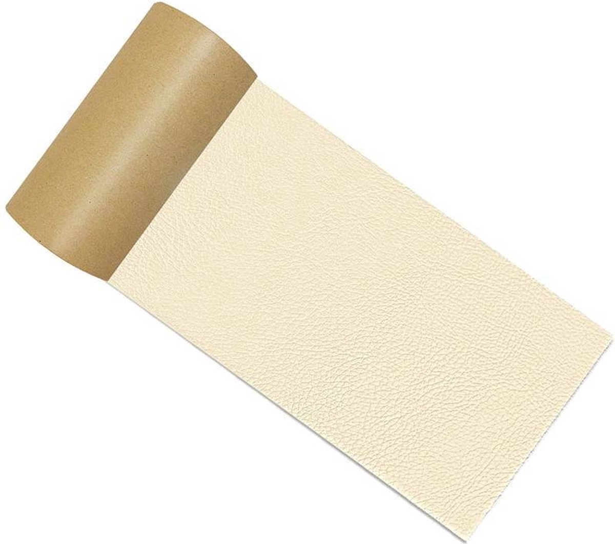 Home & Marker - Leer Reparatie Set -Zelfklevend Kunstleer - Kunstleer op Rol - Reparatiedoek - Beige - 40 x 300 CM - LEATHERPATCH