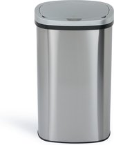 Umuzi Cleaning Prullenbak - 58 liter - Zilver- 70x29x41cm