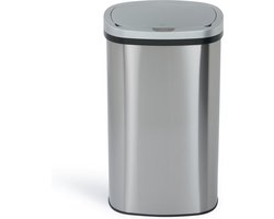 Umuzi Cleaning Prullenbak - 58 liter - Zilver- 70x29x41cm
