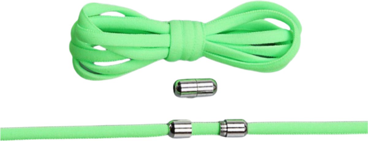 Knaak Elastische Veters - Groen - Nooit Meer Strikken - Comfortabel & Snel - 2 Stuks - Universeel
