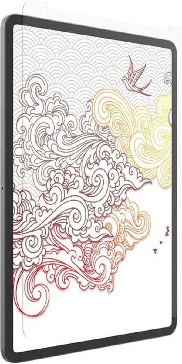 ZAGG InvisibleShield GlassFusion+ Canvas Screen Protector - Geschikt voor de Apple iPad 10.9 (2022) / iPad 11 (2025) - Case Friendly - Schokbestendig - Krasbestendig - Clear
