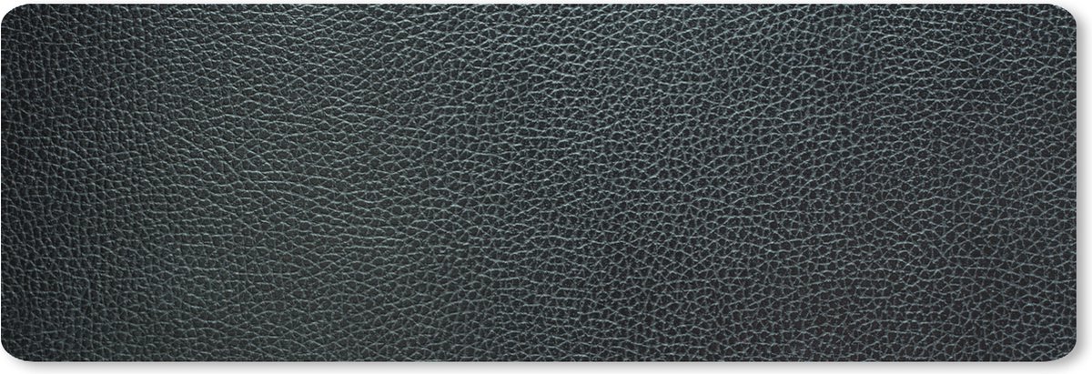 Muismat XXL 90x30 cm - Bureau onderlegger - Bureau mat Leer - Structuur - Zwart - Groen - Licht - Bureaumat - Gaming mousepad xl - Bureaulegger groot - Computer deskmat