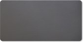 Tapis de souris XXL - Sous-main - Tapis de bureau - Cuir - Structure - Aspect cuir - Grijs - 100x50 cm - Tapis de souris XXL