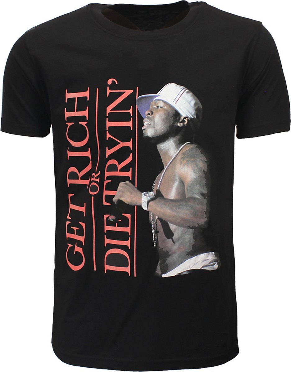 50 Cent Get Rich or Die Tryin’ T-Shirt - Officiële Merchandise - M