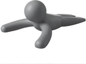 Deurstop - Deurhold - Voor binnen - Deurstoppers - Deurbuffer - Grijs - 15*6*11cm - rubberen - Crashpad - Het is niet nodig om gaten te maken