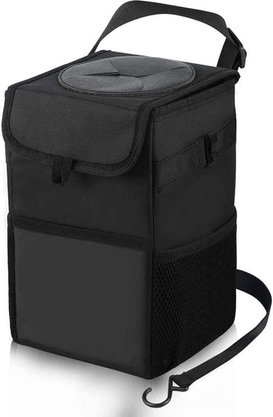 Auto Prullenbak - Autostoel Organizer - 6 L - Waterdicht - Auto Accessories Interieur - Draagbare Voertuig Vuilnisbak - Anti-Lek En Opvouwbaar Afvalbakje - Extra Opbergzakken - Auto-Opslag - Vuilnisbak - Vuilnisbak Organizer - Reisgoederen - Zwart
