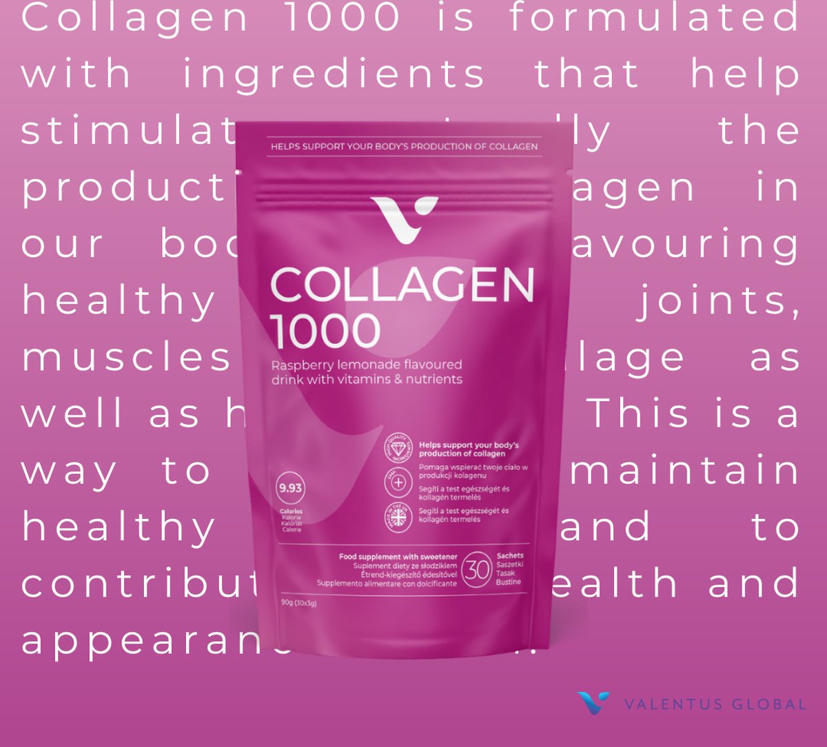 Goedkoopste Valentus Collagen 1000 - 30 zakjes
