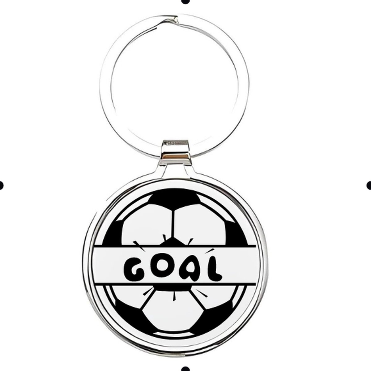 Akyol - Voetbal Sleutelhanger - voetbal - liefhebber - Cadeau - Sport - 2,5 x 2,5 CM