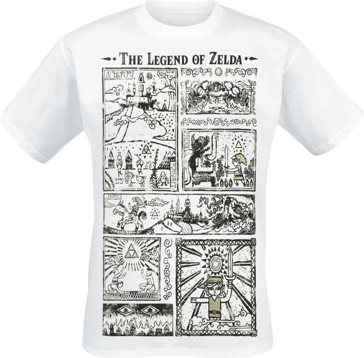 The Legend Of Zelda Zeichnung Heren T-shirt - wit - L