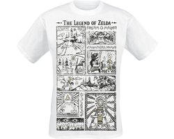 The Legend Of Zelda Zeichnung Heren T-shirt - wit - L