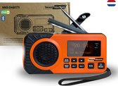 Bol.com NoodNieuws - Draagbare NoodRadio -DAB+/ FM - Zonnepaneel - Bluetooth - 5200mAh - Powerbank - Zwengel - Radio voor rampen... aanbieding