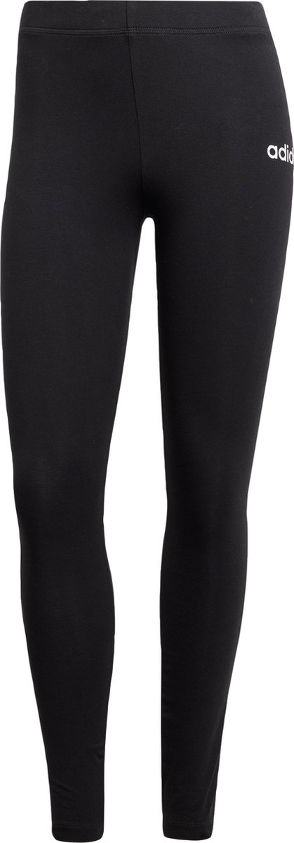 Adidas Sportswear Essentials Linear Katoenen Legging Dames Zwart