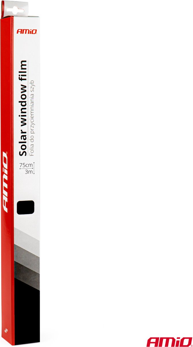 AMiO Autoraam Folie Tint Vinyl Zwart 75x300cm (15%) - Zwarte Ramenfolie voor Zonwering en Privacy met Tool van AMiO — afbeelding 3