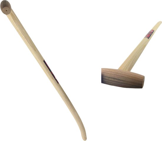 Synx Tools Batssteel 90cm Gebogen - schopsteel - Schoppensteel - Spadesteel - Schepsteel - Scheppen - Tuinartikelen van Synx Tool — afbeelding 2