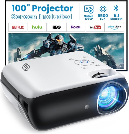 Equivera Mini Beamer - Draagbare Beamer - Beamer - Mini Beamer Projector - Projector - Mini Projector