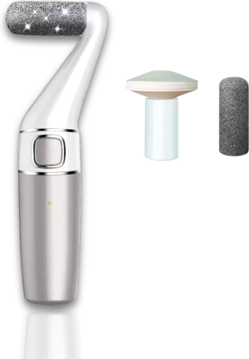 Goedkoopste Dutch Goldcrest Eeltverwijderaar Elektrisch - Professionele pedicure set - Elektrische eeltverwijderaars - Voetvijl - Eeltvijl - Eeltrasp - Zilver