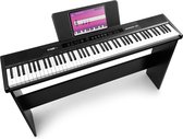 Bol.com Digitale piano in meubel - MAX RhapsodyDP88P Piano Keyboard 88 toetsen - Met sustainpedaal aanbieding