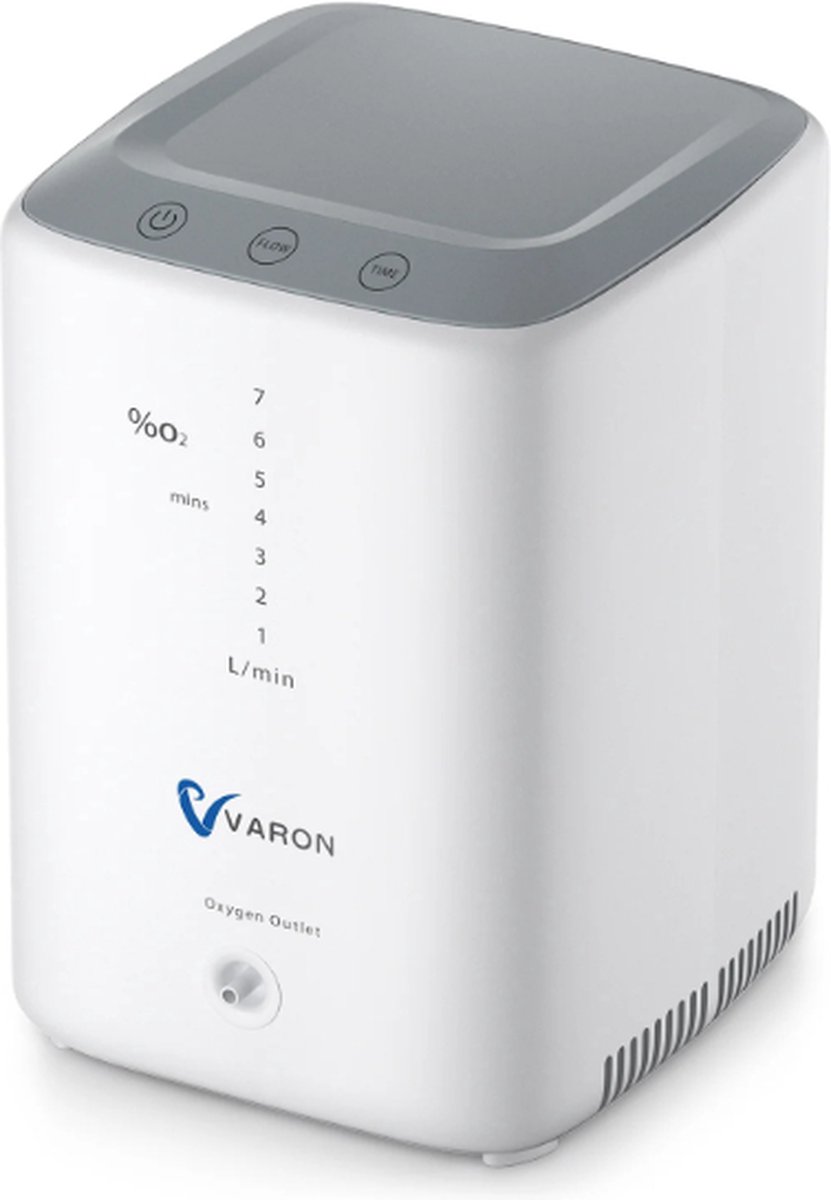 Goedkoopste Varon - NT-04 - Zuurstofconcentrator - 2 in 1 - Oxygen Concentrator - Zuurstof Generator - Draagbaar - Zuurstofpomp - Pollen - Zuurstof - Luchtreiniger - 93 /-3 - 1- 7L/min - Wit