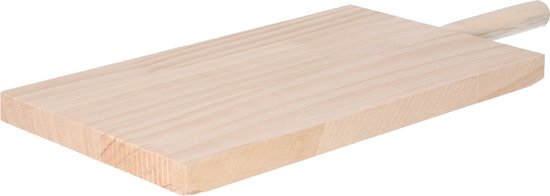 10 STKS Hout Craft Snijplank Mini Voedsel Serveerplank Onvoltooide Houten Paddle DIY Uitsnijdingen met Handvat voor Schilderen Lente Zomer DIY Ambachten Keuken Home Decor, 11,8 x 6,3 Inch