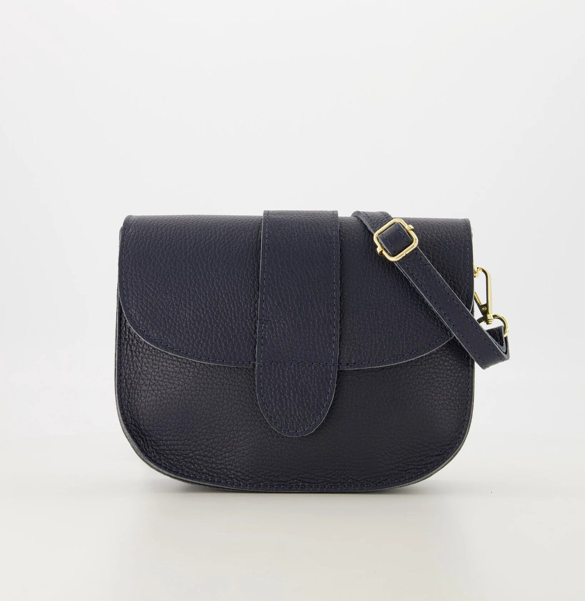 Tas- crossbody-donkerblauw- leer