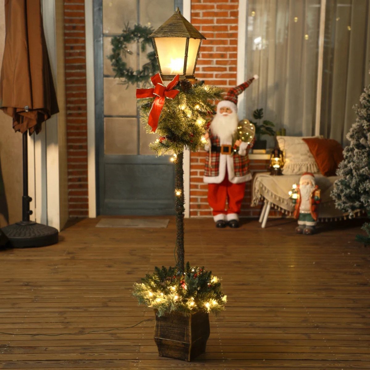 Kerstlantaarn - Kerstverlichting - Kerstversiering - Kerstdecoratie - Kerst - 150 cm – foto 2