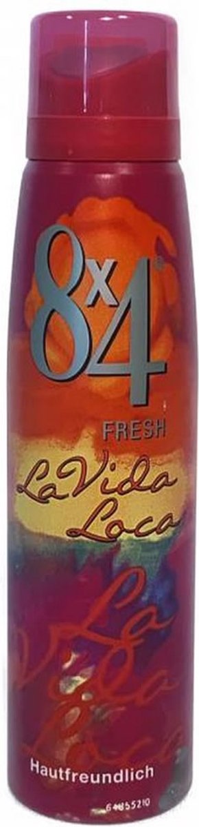 8x4 La Vida Loca Deo spray deodorant 150 mL