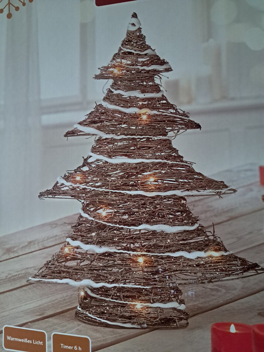 Melinera LED-Kerst decoratie - Kerstboom - Kerstverlichting - Met LED-verlichting - 49 x 12.5 x 58.5 cm