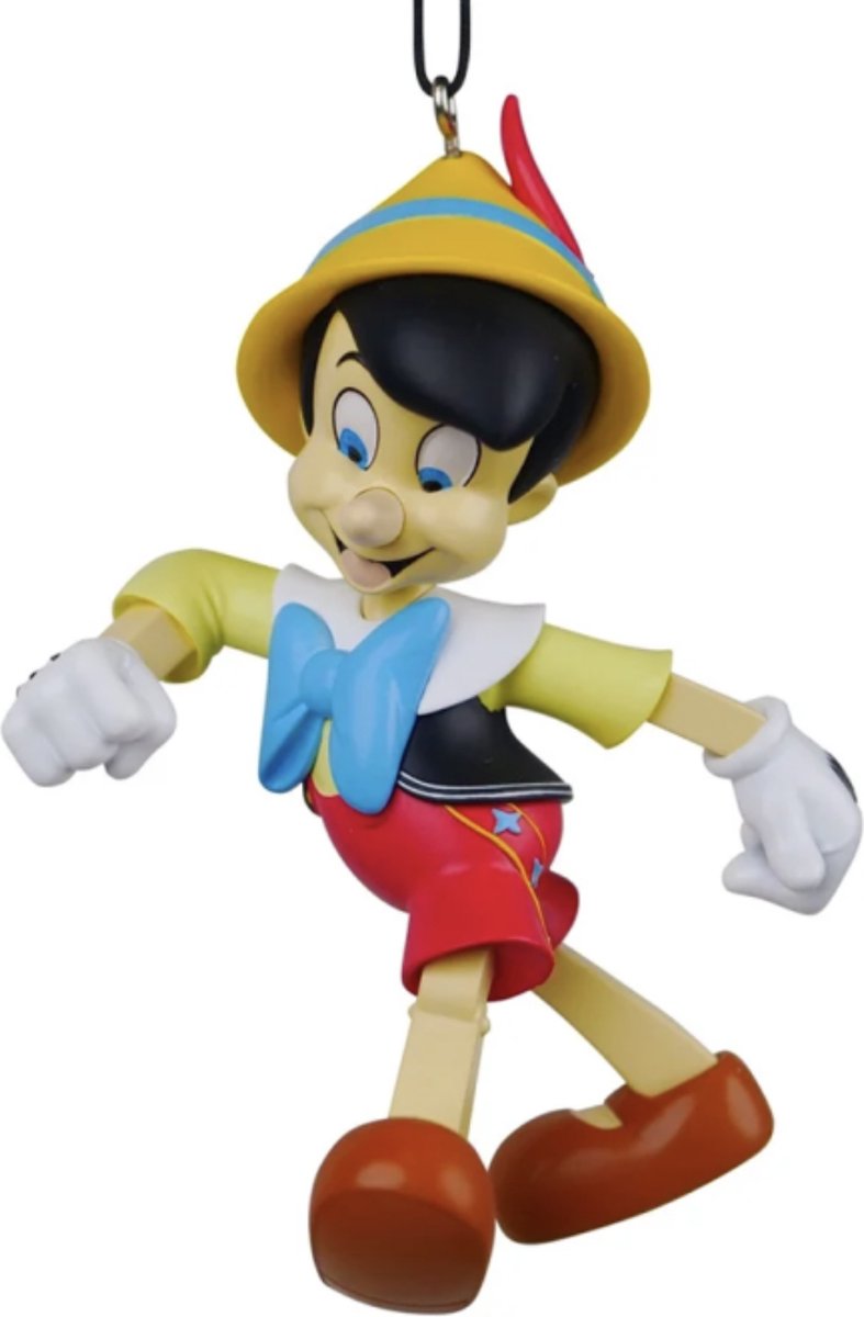 Ornament plastic pinocchio l8cm