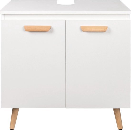 BRAUER Delight Wastafelonderkast - 120x46x60cm - 2 Softclose Lades Greeploos 1 Sifon Uitsparing Mat Beige