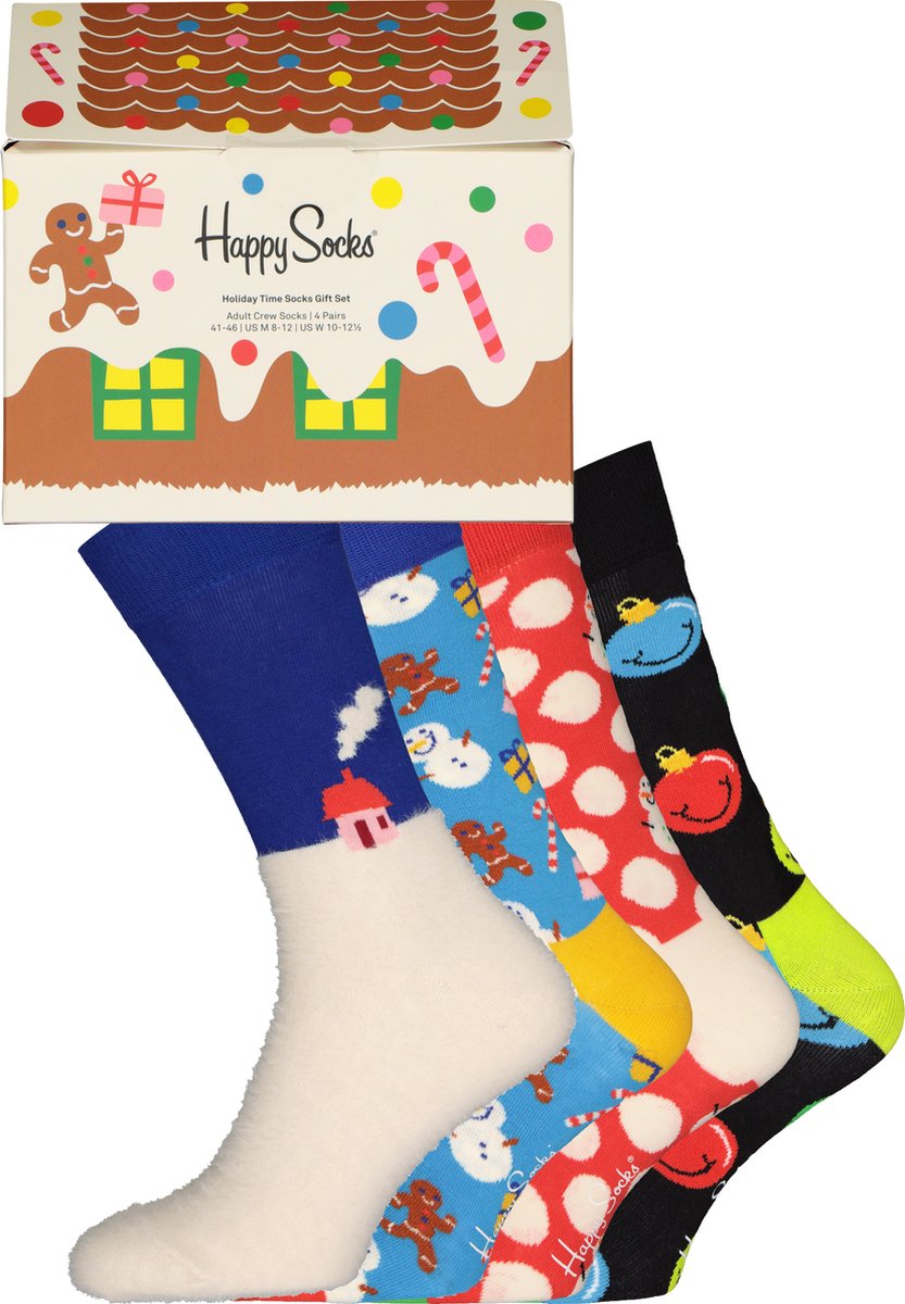 Happy Socks - Unisex Sokken Holiday Time 4-Pack Gift Box - Multi - Maat 36-40