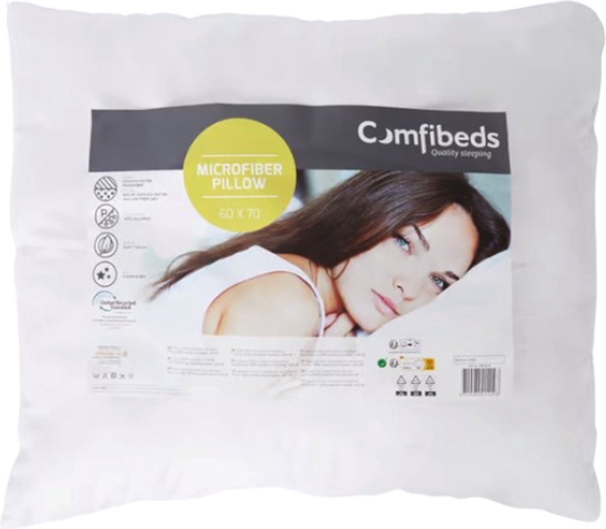 Lot De 2 Oreillers 45 X 70 Cm Blanrêve Gamme "Douceur" Traité Anti Acarien Soft & Care - Maison