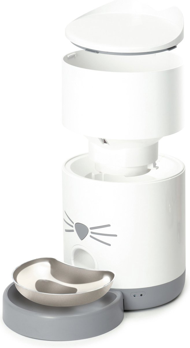 Catit Automatische Voerbak 2,9L Wit 19x19x34 cm - afbeelding 2