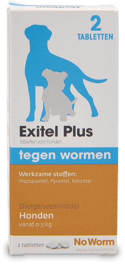 Exil no worm exitel kleine hond - 1 st à 2 Tabl