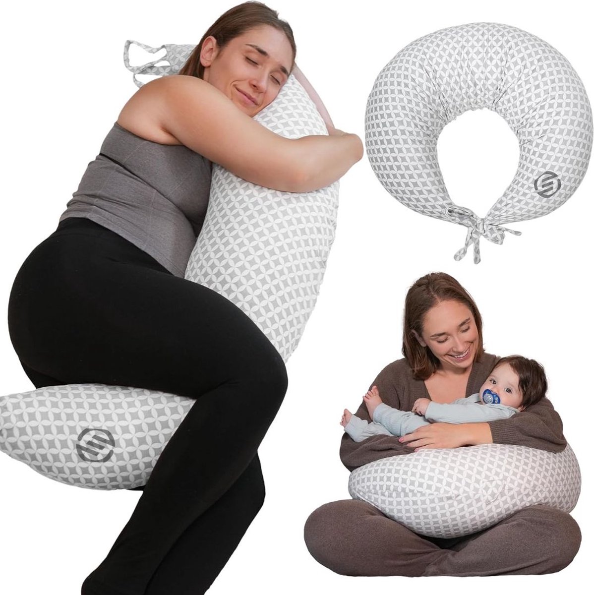 Goedkoopste Equivera Zijslaapkussen Volwassenen - Zijslaapkussen - Lichaamskussen Zijslaper - Zijslaap Kussen Volwassenen - Zwangerschapskussen - Voedingskussen - Borstvoedingskussen - Body Pillow - Voor een comfortabele nachtrust!