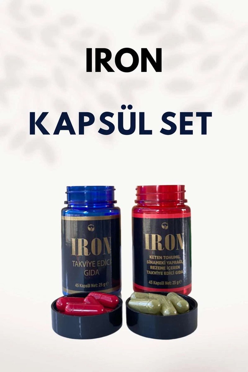 Goedkoopste IRON Capsules, IRON Forx5 Voedingssupplement voor gewichtsverlies op basis van kruiden voor 45 dagen (2 Flessen