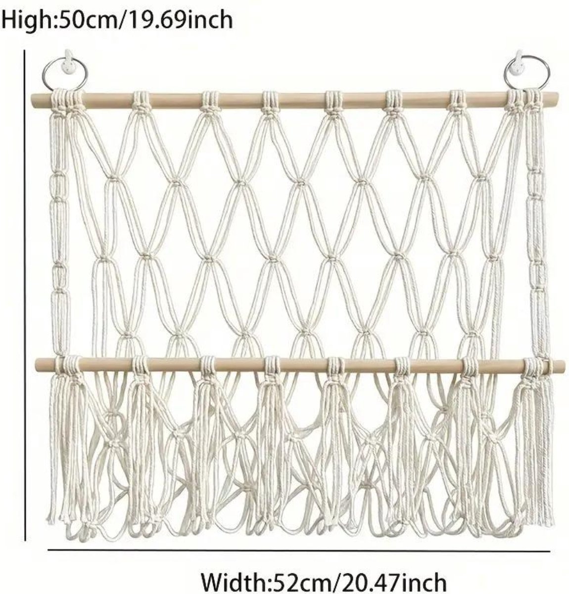Livano Knuffel Net - Hangmat - Speelgoed - Opbergsysteem - Hangmat Voor Knuffels - Organizer - Wit