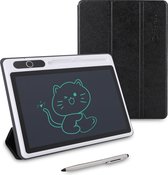 Bol.com Elektronisch Notitieblok LCD - 9 Inch Digitale Schrijf- en Tekenpad - USB Oplaadbaar - Inclusief Leren Hoes - Zakelijke ... aanbieding