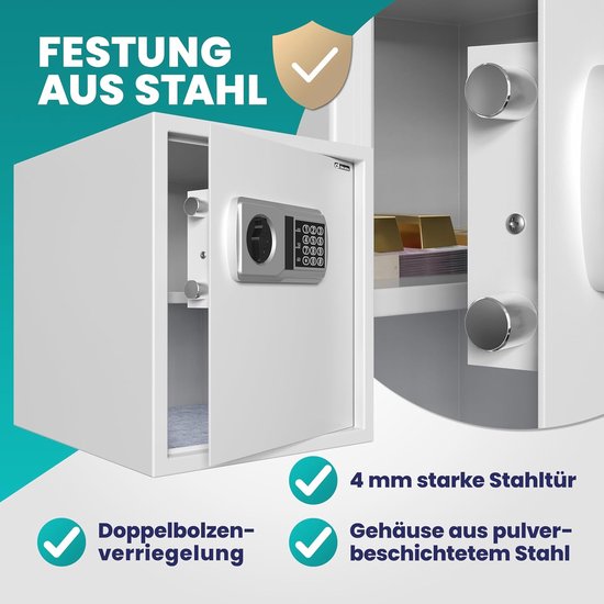 Elektrische Kluis 35x40x40cm incl Batterijen