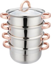 Bol.com Klausberg 7730 - stoompan - 5 delig - 20cm - rvs - alle warmtebronnen aanbieding